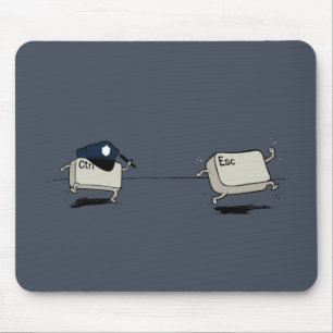 Control vs Escape Mouse Pad
