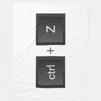 Control-Z ctrl+Z "UNDO" Fun Black PC Keyboard