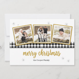 Contrôle de Buffalo et carte de Noël de l'or