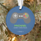 Contrôleur de jeu vidéo bleu enfants Noël