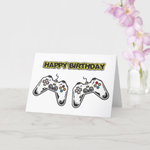 Contrôleurs de jeu Carte d'anniversaire