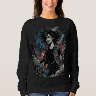 Controlled Chaos Punk Girl Urban Grunge Rebel Ar Sweatshirt