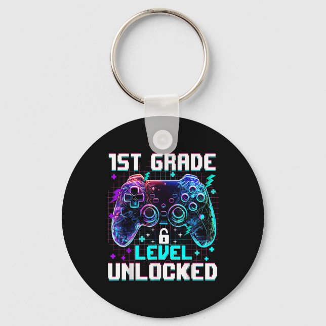Controller 1st Grade Level Unlocked First Day Of S Keychain (Front)