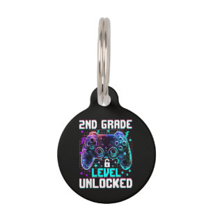 Controller 2nd Grade Level Unlocked First Day Pet Tag