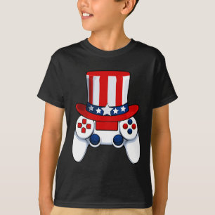 Controller American Hat 4th Of July Usa  T-Shirt