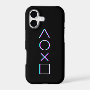 Controller Buttons Neon Glitch Art Gamer