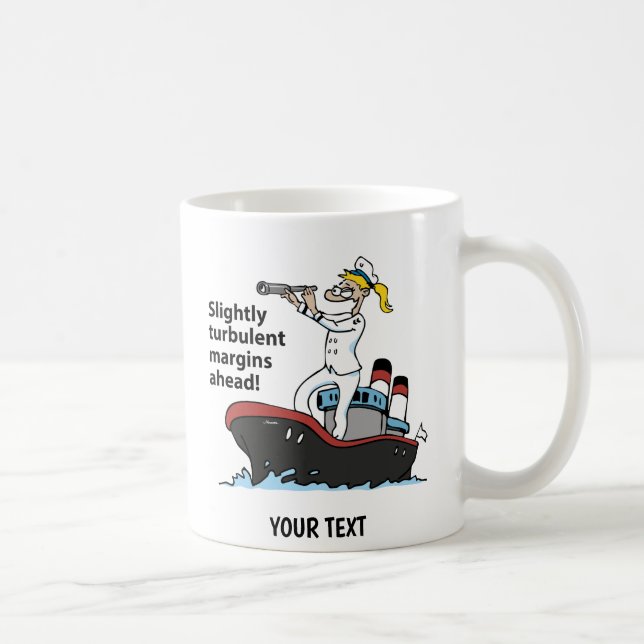 Controller Cartoon Woman Coffee Mug (Right)