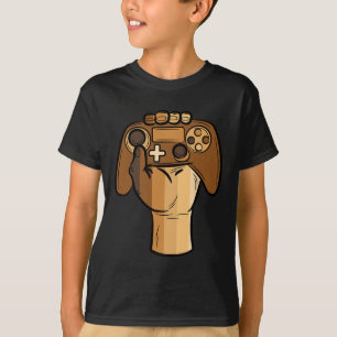 Controller Fist Black History Blm Gaming Gamer 1  T-Shirt