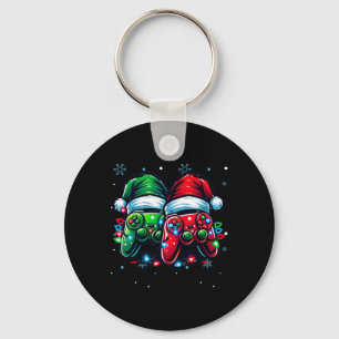 Controller Santa Hat Christmas Gaming X-mas Gamer Keychain