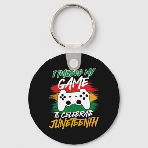 Controller Video Games Console Paused My Game June Keychain