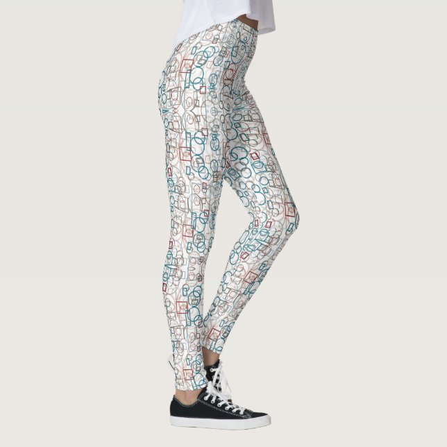 Conundrum - circles, rectangles and squares leggings (Right)