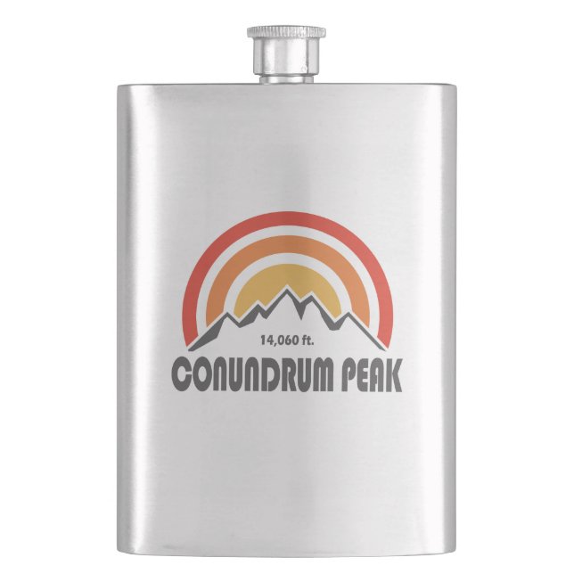 Conundrum Peak Hip Flask (Front)