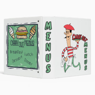 Convenient Carry Out Menu Organizer Binder