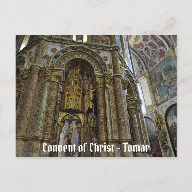 Convent of Christ in Tomar. Portugal Postcard (Front)