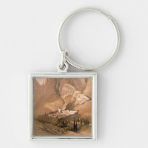 Convent of St. Catherine with Mount Horeb, Februar Keychain