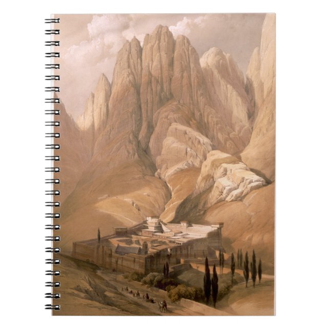Convent of St. Catherine with Mount Horeb, Februar Notebook (Front)