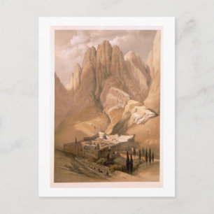 Convent of St. Catherine with Mount Horeb, Februar Postcard