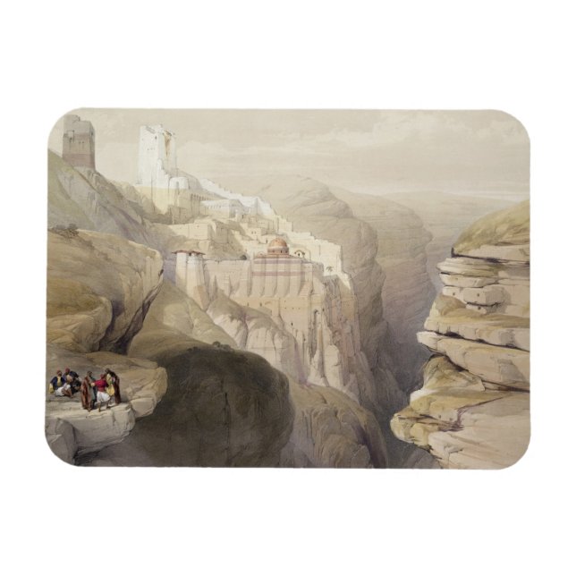 Convent of St. Saba, April 4th 1839, plate 51 from Magnet (Horizontal)