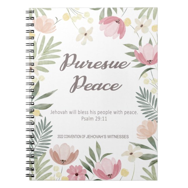 Convention JW 2022 - Carnet à fleurs (Devant)