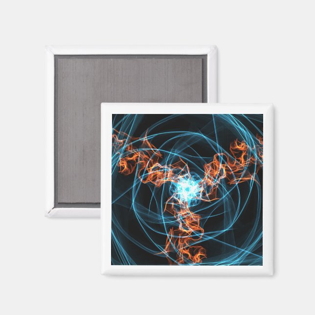 "Converge" digital art magnet by Joe Mastrofilippo (Front/Back)