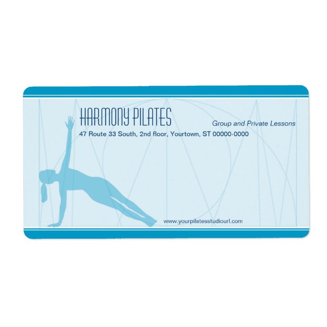 Convergent Lines Pilates Shipping Label (Front)