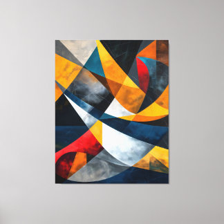 Converging Arcs of Quiet Momentum Canvas Print