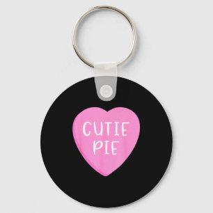 Conversation Candy Heart Cutie Pie Valentines Day  Keychain