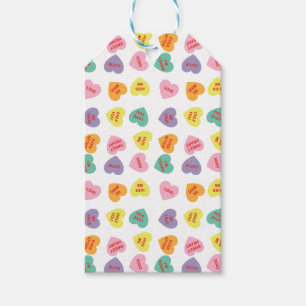 Conversation Candy Hearts Gift Tag
