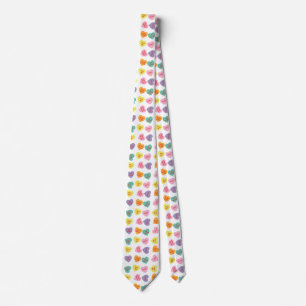 Conversation Candy Hearts Neck Tie