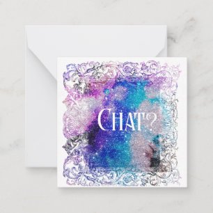 *~* Conversation ? Carte de note plat AP63 Relatio
