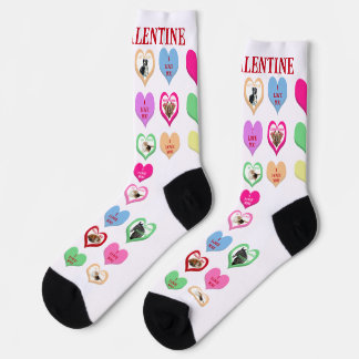 Conversation Critters Hearts Crew Socks