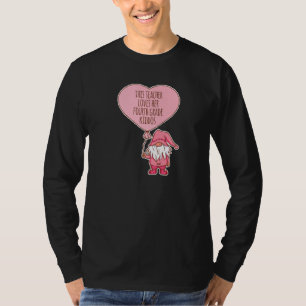 Conversation Heart Teacher Love Her 4th Grade Vale T-Shirt