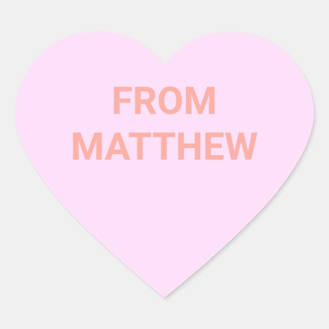Conversation Heart Valentine's Day Stickers (Front)