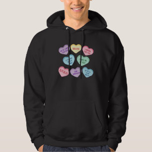 Conversation Hearts Respiratory Therapist Valentin Hoodie