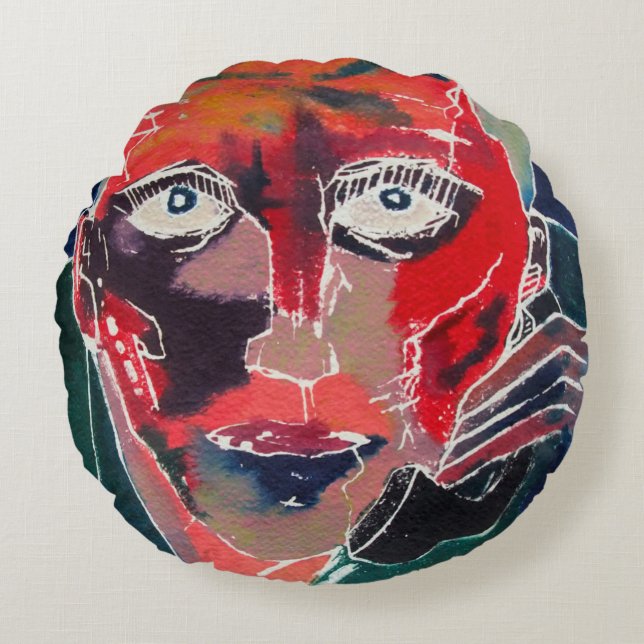 Conversation Round Pillow (Front)