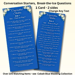 Conversation Starters - Break The Ice Questions Menu