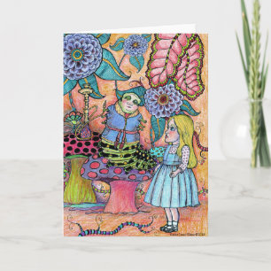 Conversation With A Caterpillar Card