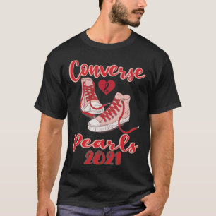 Converse and pearls sneakers shirt