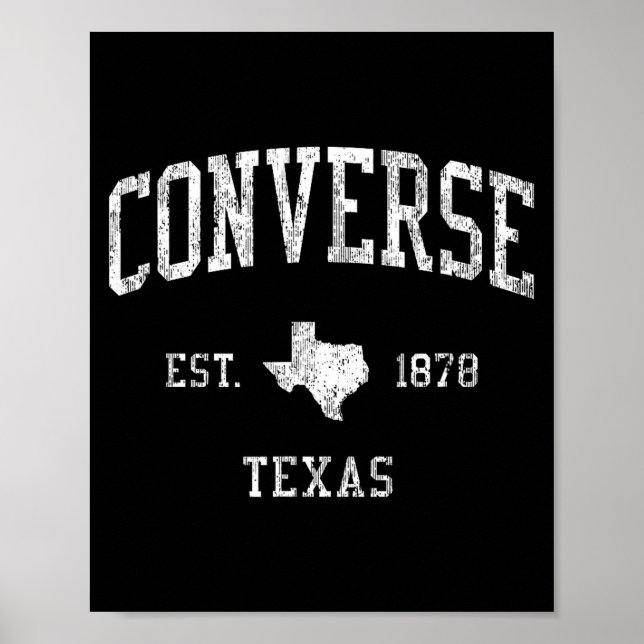 Converse Tx J01 Vintage Athletic Srts Design  Poster (Front)
