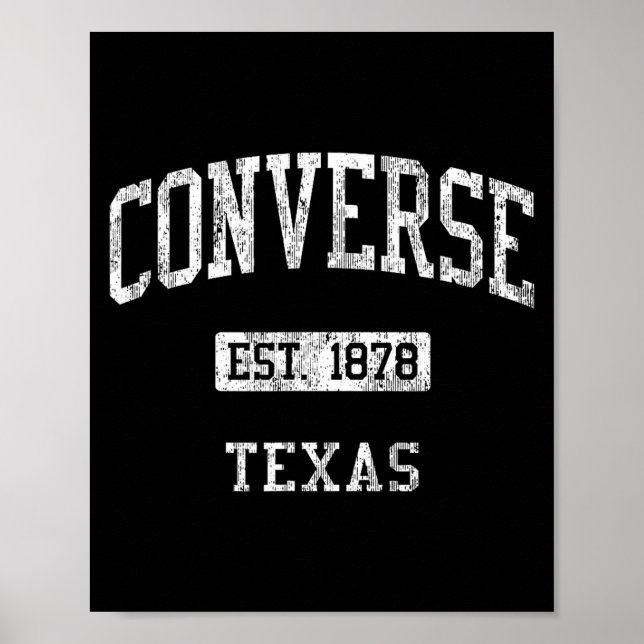 Converse Tx J04 Vintage Athletic Srts Design  Poster (Front)