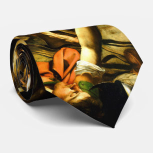 Conversion on the Way to Damascus by Caravaggio Tie