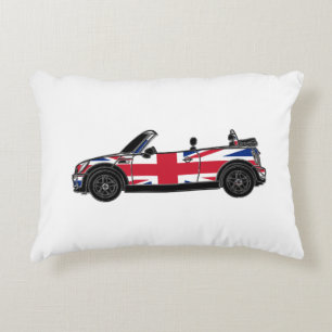 Convertible with Union Jack Decorative Pillow