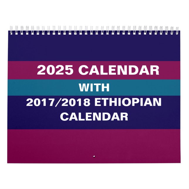 Convertisseur calendrier mural éthiopien 2025 (Protection)