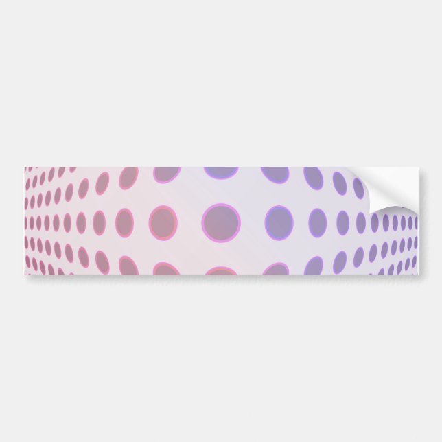 Convex Dots Bumper Sticker (Front)