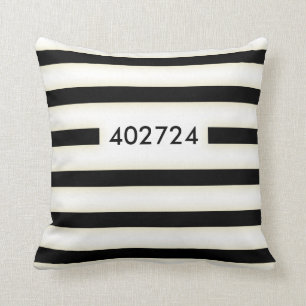 convict stained uniform throw pillow