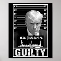 Conviction Verdict Donald Trump Mug Shot Jail Pict