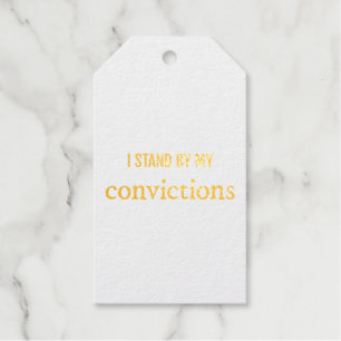 Convictions Foil Gift Tag