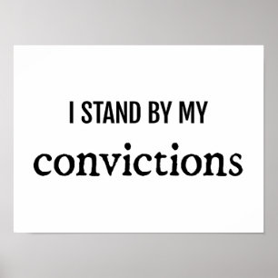Convictions Poster