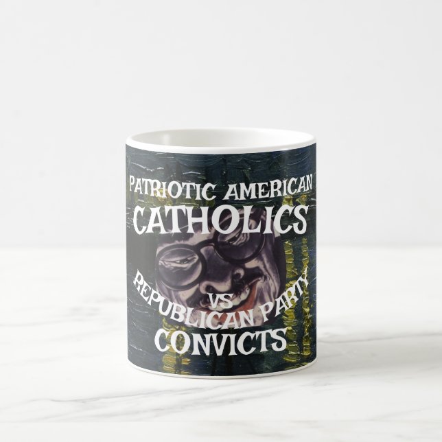 Convicts Pope Leo Christian Catholics DHS CBP GOD Coffee Mug (Center)
