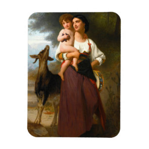 Convoitise by William Bouguereau Magnet